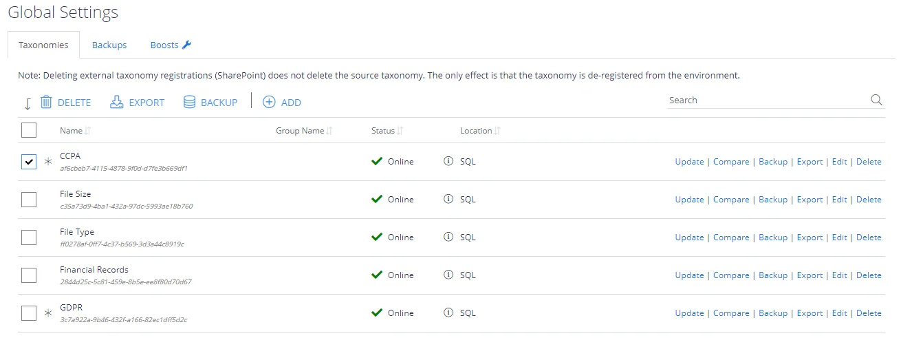 taxonomyglobalsettings