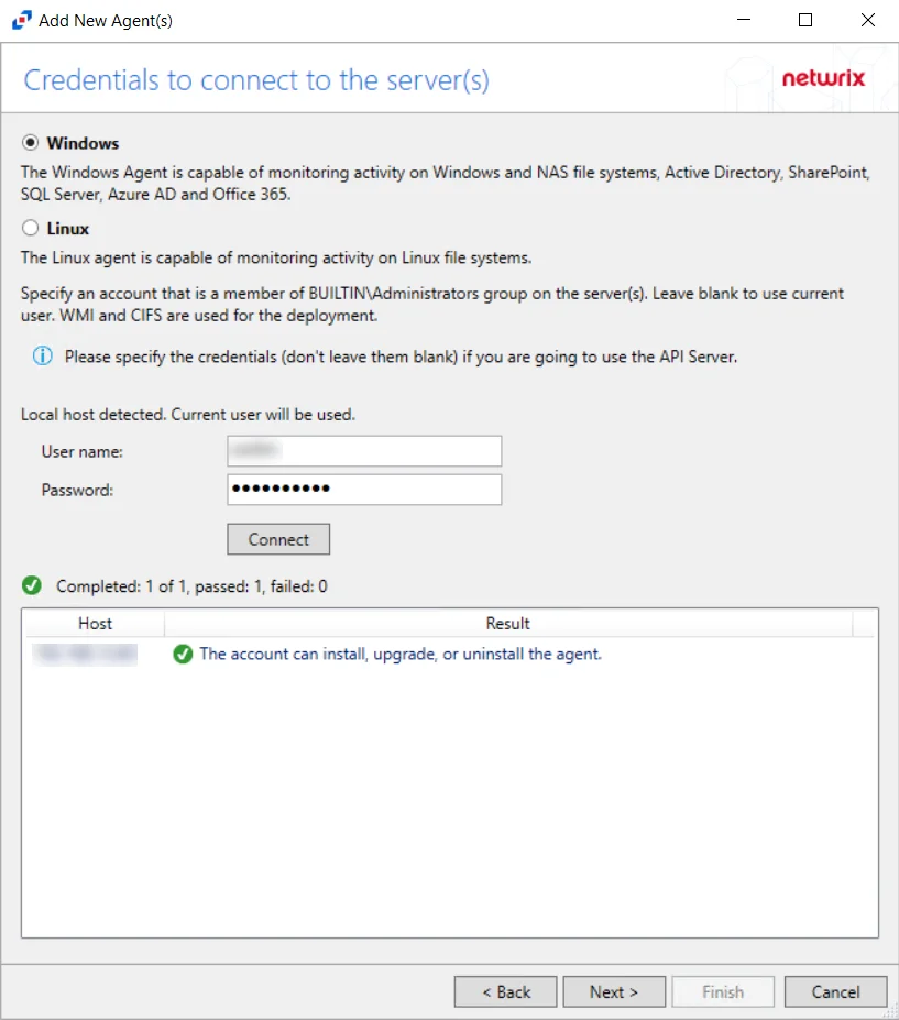 Test Account Connection