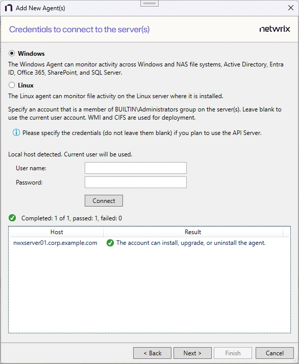 Test Account Connection
