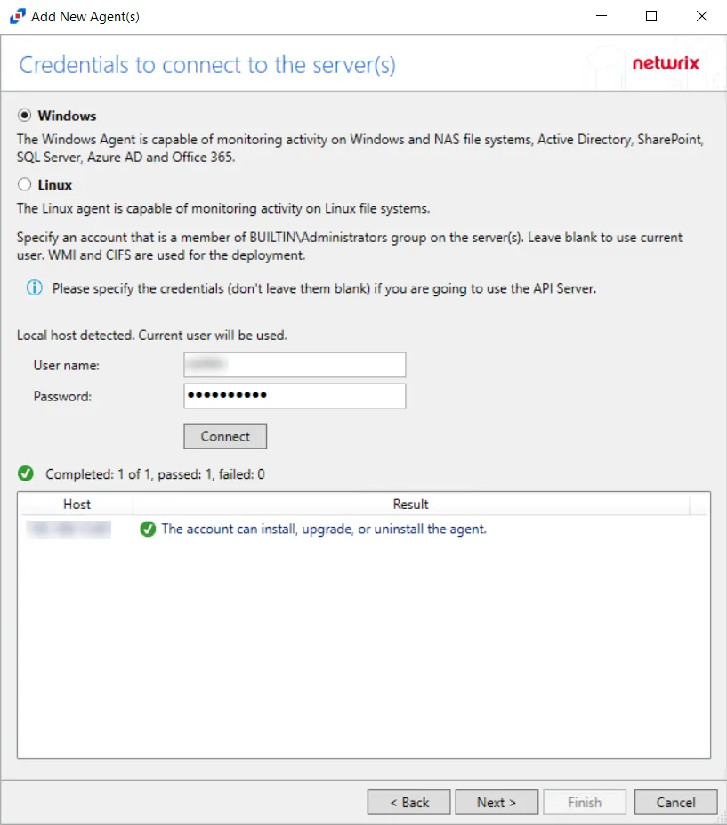 Test Account Connection