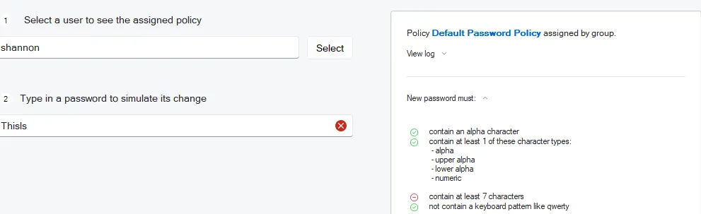 Failing Password