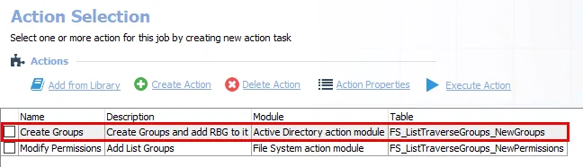 FS_TraverseGroups action tasks