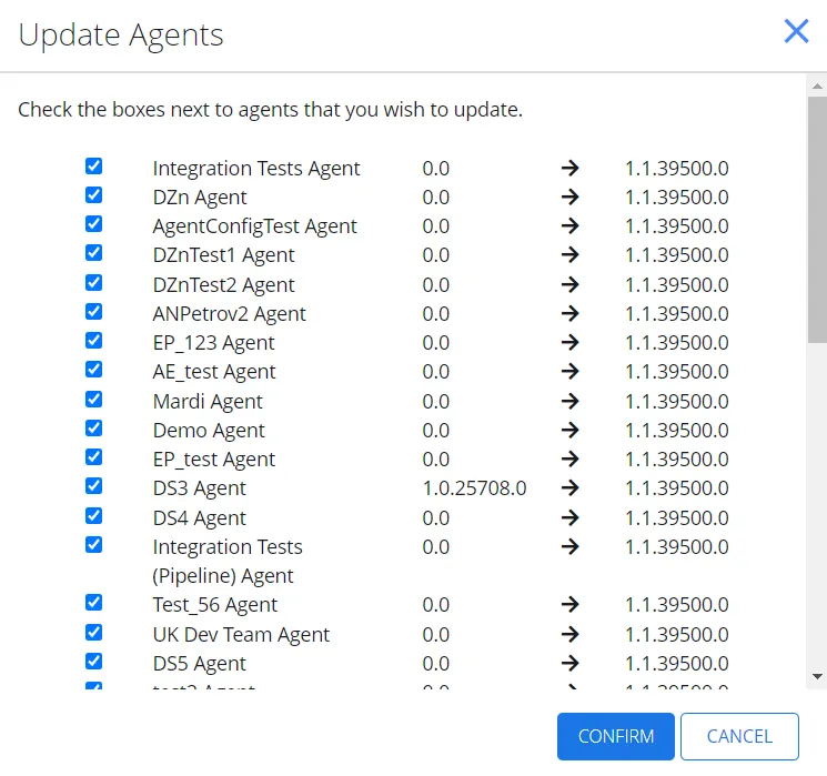 updateagents