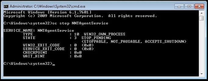 UpgradeAgentWindowsCommandPrompt