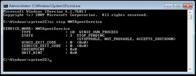 UpgradeAgentWindowsCommandPrompt