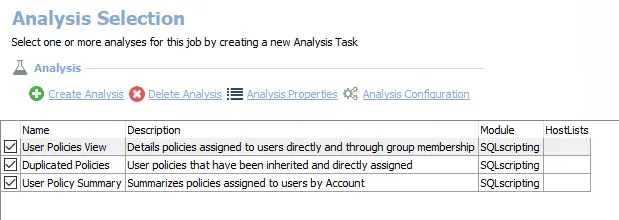 Analysis Tasks for the AWS_UserPolicies Job