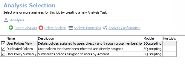 Analysis Tasks for the AWS_UserPolicies Job