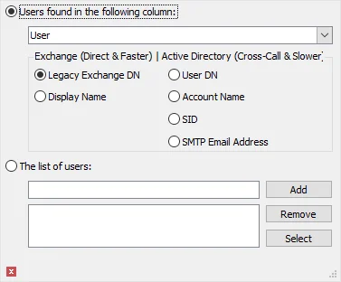 User Window