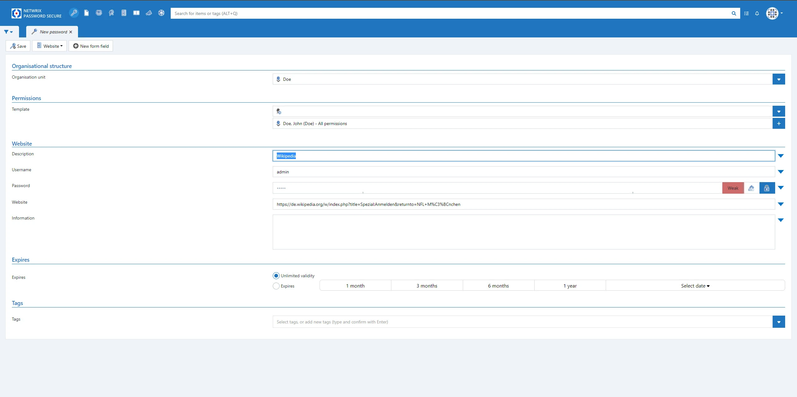 WebClient prefilled