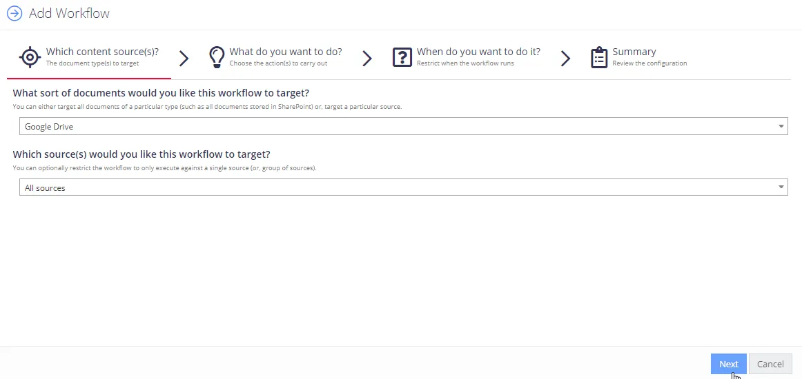 Step 1. Select Content Type | Netwrix Product Documentation