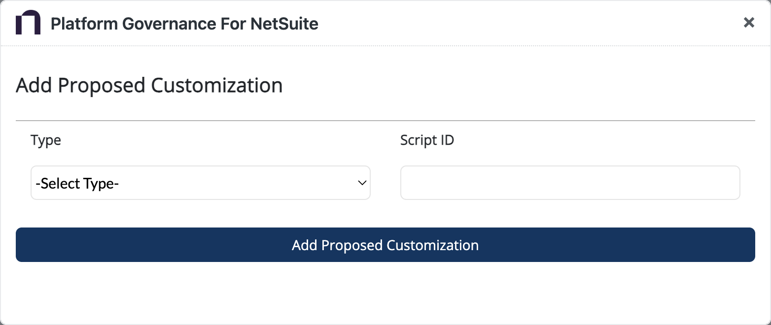 Add a Proposed Customization