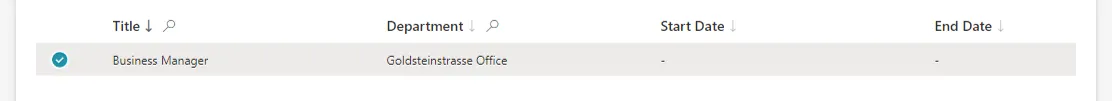 RecordTable Example