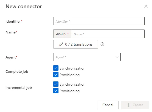 Connector creation